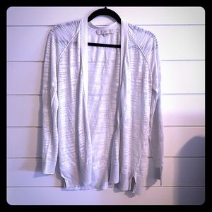 White sheer cardigan